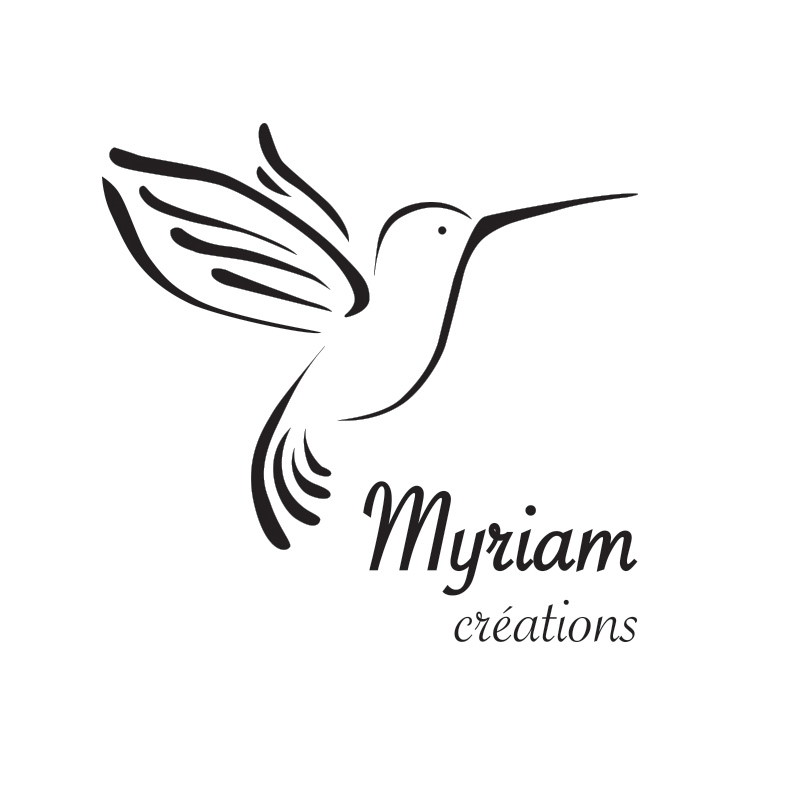 Logo Myriam Créations Colibri textiles