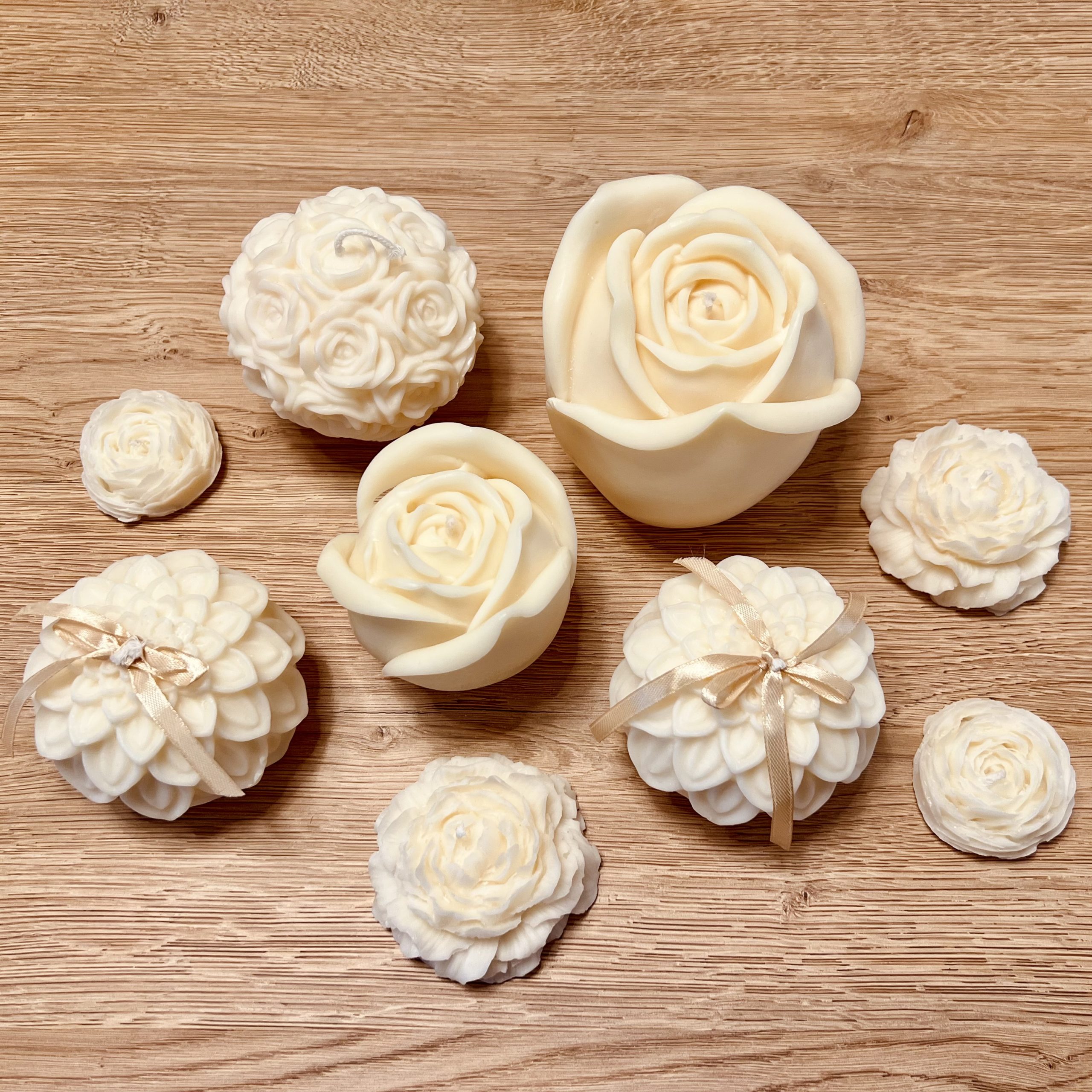 Micah Design - Bougies roses et lotus